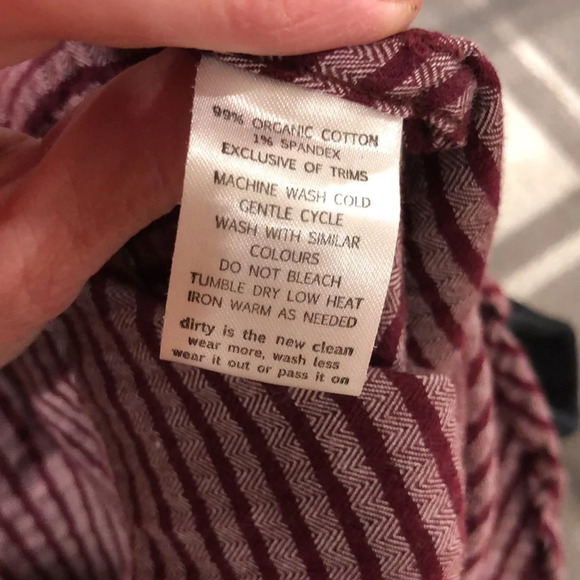 Toad & Co purple strip Mixologist tunic. Size S - Picture 9 of 9